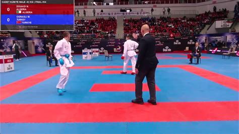 Karate Konya 2022 Finals Cadet Kumite Male 63 Kg Final Gold Medal Youtube