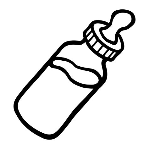 Baby Bottle Milk Vector Icon 553114 Vector Art At Vecteezy