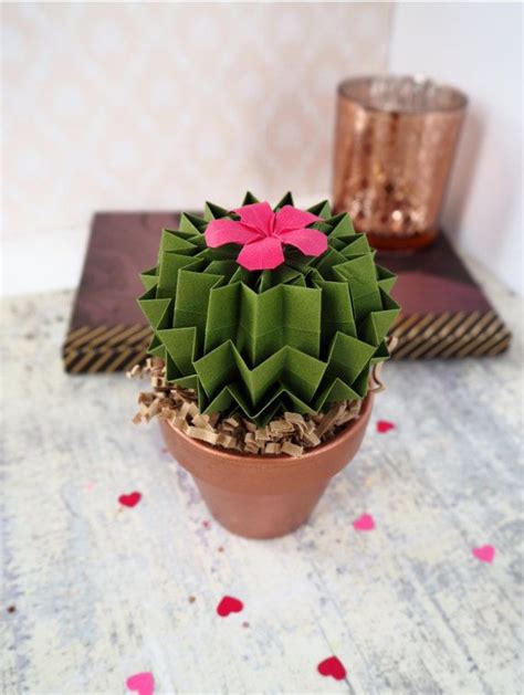 Become one of the first people to get our latest tips & tricks that will improve your. Cactus Succulent Origami Olive Green & Deep Pink Flower ...