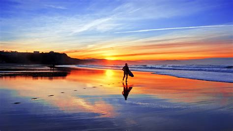 唯美海滩黄昏风景图片1440x900分辨率下载唯美海滩黄昏风景图片高清图片壁纸自然风景 桌面城市