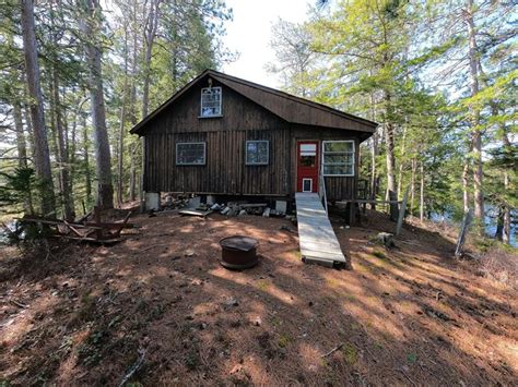 Lakefront Log Cabin Land For Sale In Maine 276860 Landflip