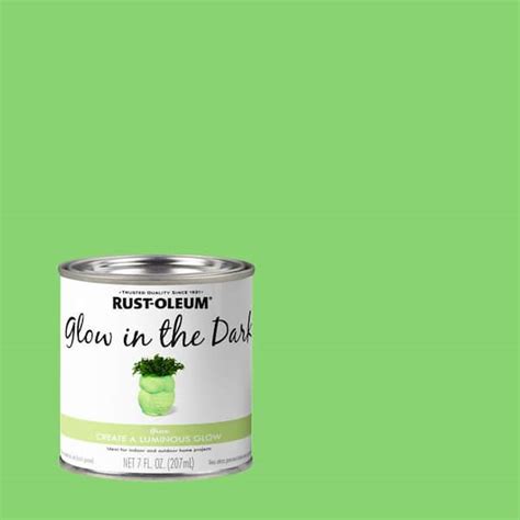 Rust Oleum Specialty 7 Oz Glow In The Dark Paint 342317 The Home Depot