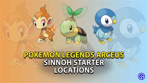 Pokemon Legends Arceus Sinnoh Starters How To Get