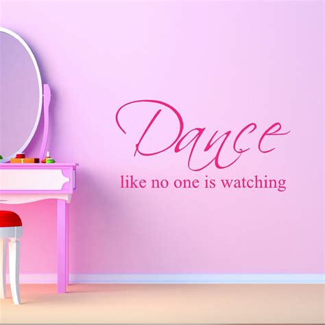 Dance Wall Decal Dance Like No One Is Watching Dance