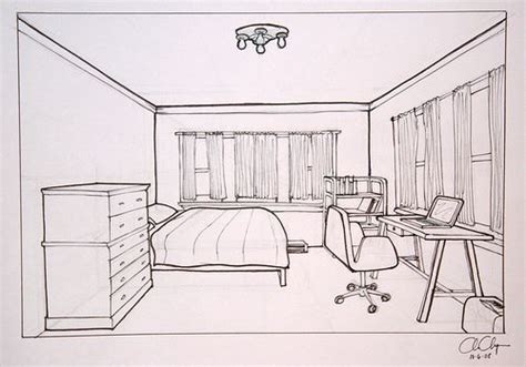 How To Draw A Bedroom Besticoulddo