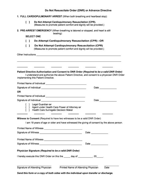 Advance Directive Form Online Fill Out And Sign Printable Pdf