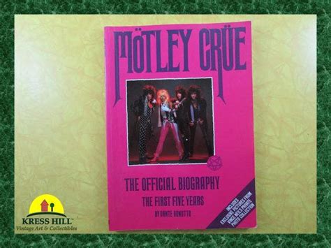 Rare Motley Crue The Official Biography Soft By Kresshillvintage