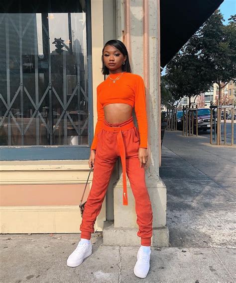 Aesthetic Orange Outfits Caca Doresde