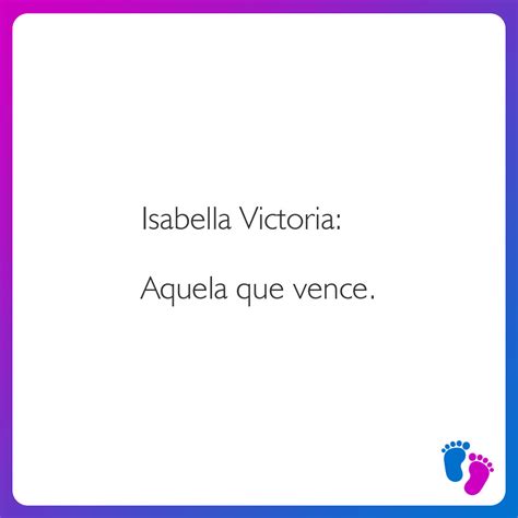Significado Do Nome Isabella Victoria