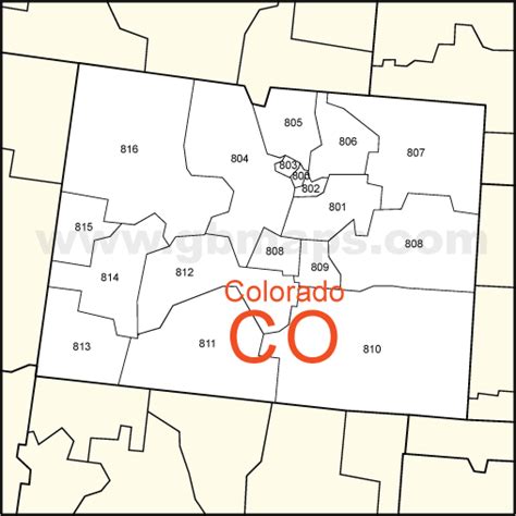 zip code map colorado springs co map