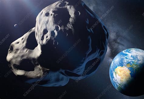 Asteroid Passing Earth Illustration Stock Image C0501059