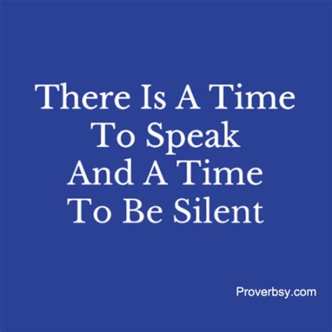 There Is A Time To Speak Proverbsy