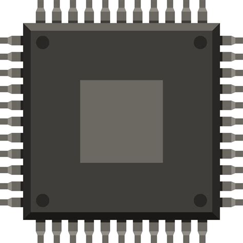 Computer Chip Clipart Design Illustration 9383731 Png