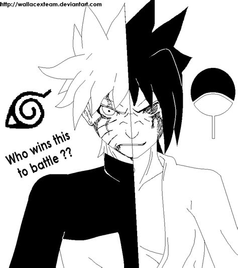 Naruto And Sasuke Wallpaper Black And White