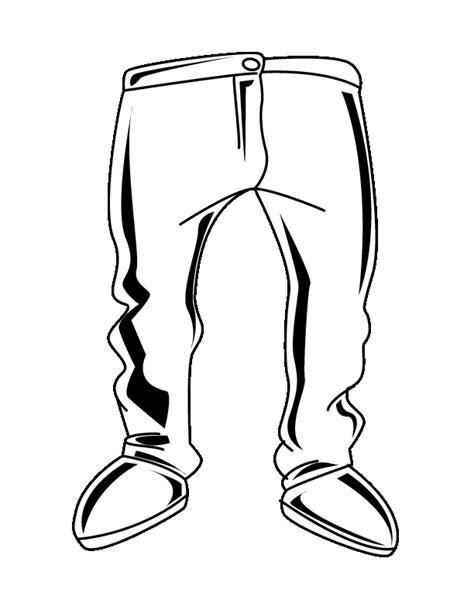 Pants Coloring Page Coloring Nation