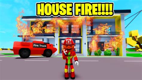 Giant House Fire In Roblox Brookhaven Rp Youtube