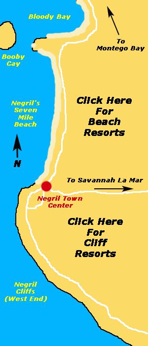 35 Negril Map Of Resorts Maps Database Source