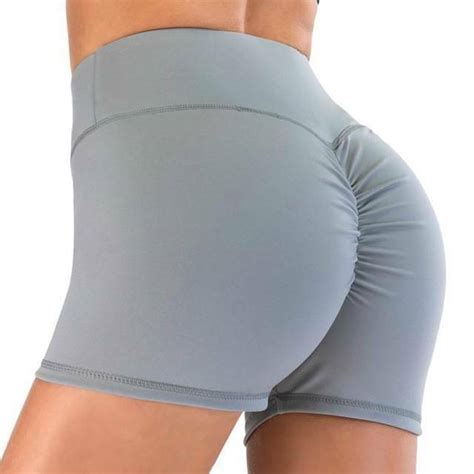 Women High Waist Push Up Yoga Shorts Hot Pants Scrunch Exercise Sports Trousers Ebay