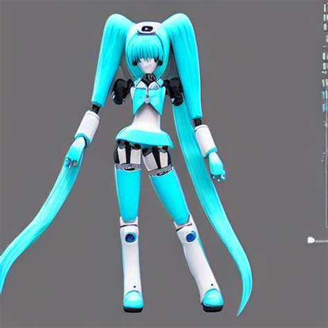 Prompthunt Ultra Realistic And Detailed Blueprint For A Hatsune Miku
