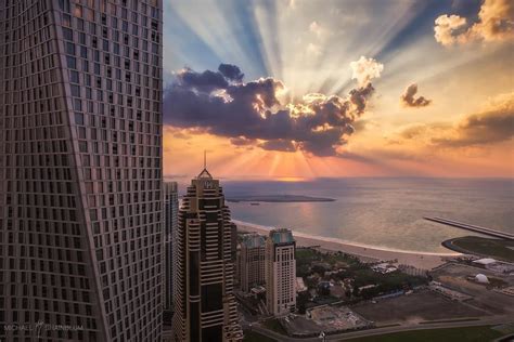 Michael Shainblum Photographyfilmtimelapse In Dubai Sunset With A
