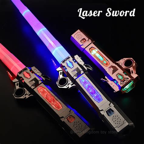 New Rgb Laser Sword Retractable 7 Colors Flash Lightsaber Toys For