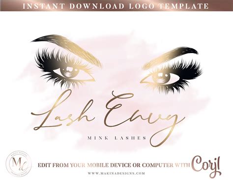 Lash Logo Design Eyelash Logo Design Eyelash Logo Logo Etsy Eyelash Logo Lashes Logo Lashes