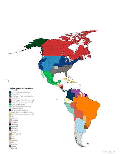 Timeline 191 Map 1862 Post War Of Secession By Rayyanma On Deviantart