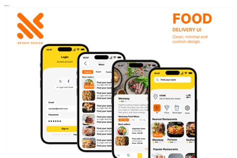I will design food delivery app UI UX, restaurant app UI, App UI UX for