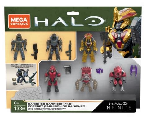 Mega Construx Halo Infinite Banished Garrison Pack Figure Set 133 Pc