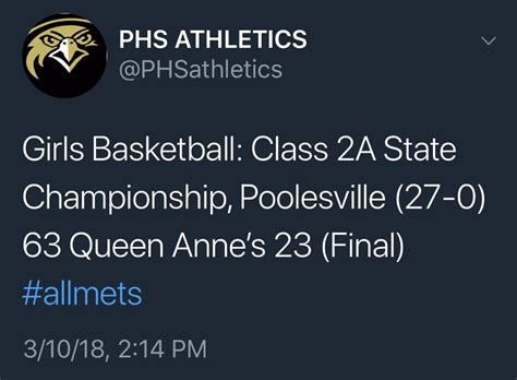Poolesville Girls Basketball Completes Their Perfect Season As They