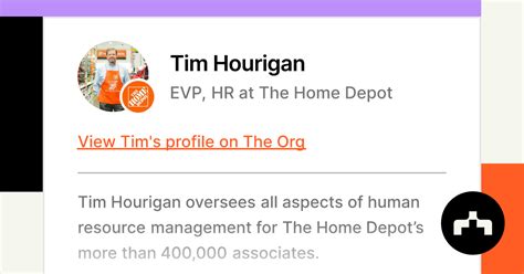 Tim Hourigan Evp Hr At The Home Depot The Org