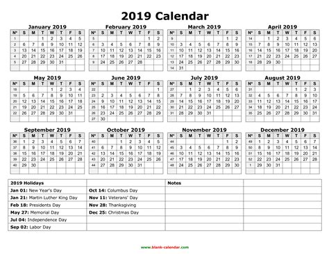 The 2021 monthly calendar template includes the reference or previous and next month with national and regional holidays. Yearly Calendar 2019 | Free Download and Print