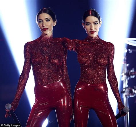 The Veronicas Explain How They Achieved Their Topless Glitter Look For