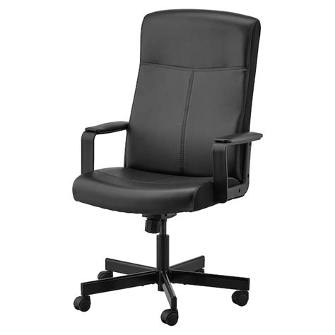 This is one of the most minimalistic and modern swivel chairs from ikea that you can get your hands on. MILLBERGET Swivel chair, Bomstad black - IKEA