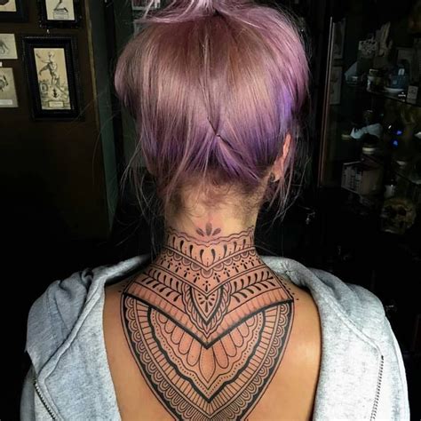 Taurus tattoo design on nape. Nape Tattoo by Esther Garcia Valenzuela | Nape tattoo ...