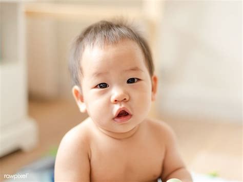 Download Premium Image Of Closeup Of A Cute Asian Baby 546029 Cute