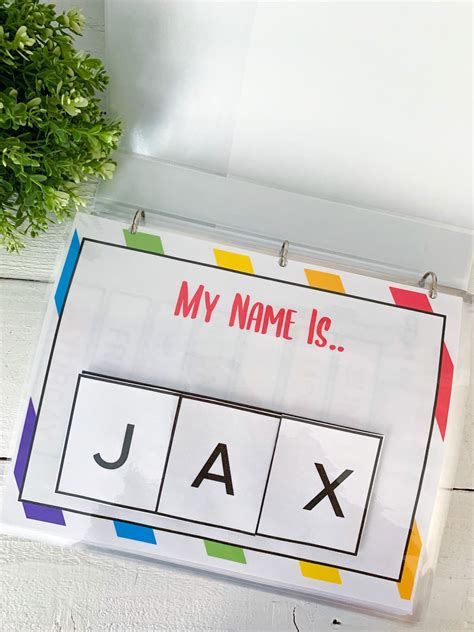 Preschool And Toddler Learning Binder With Personalized Name Etsy