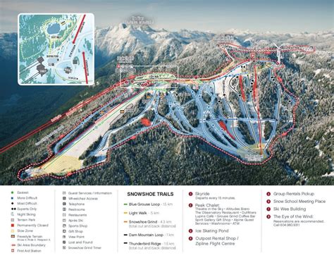 Grouse Mountain Ski Resort Guide Location Map And Grouse Mountain Ski