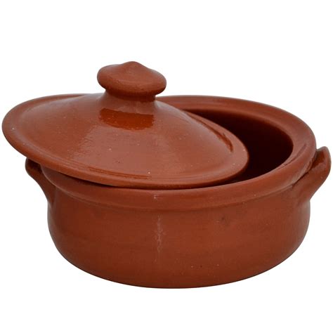 Clay pot for cooking with lid, soup , rice, noodles pot terracotta many sizes hand made, eco friendly round shaped healthy organic cookware. Clay Pot Cookware : Clay Pot For Cooking Gas Stove ...