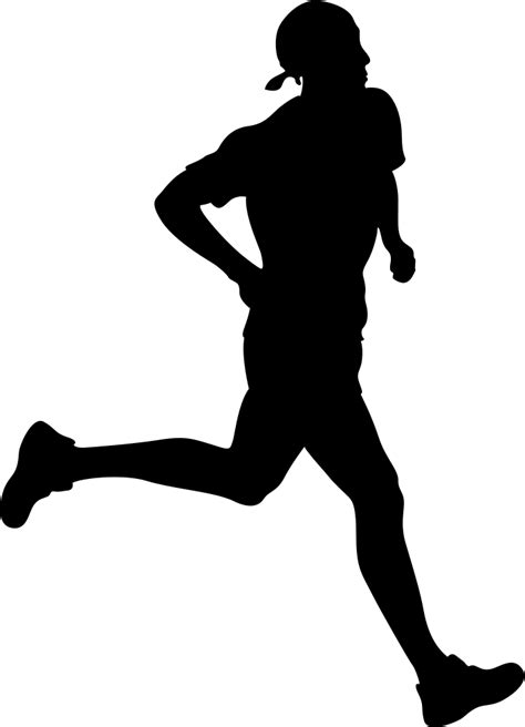 Running Silhouette Clip Art Silhouette Png Download 708981 Free
