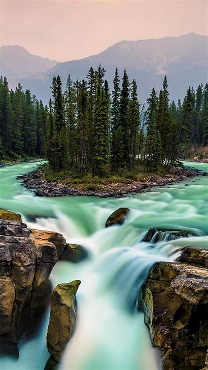 National Park Jasper Waterfall Canada Travel 5k