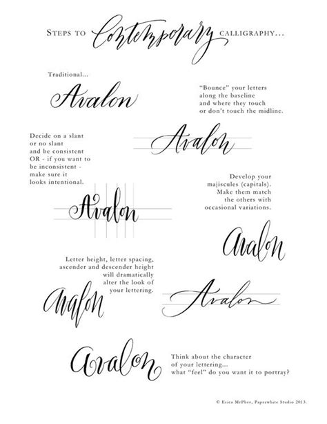 Calligraphy Types