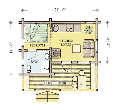 Small Log Cabin Floor Plans Muley Floorplan For Hunting Cabins Add A