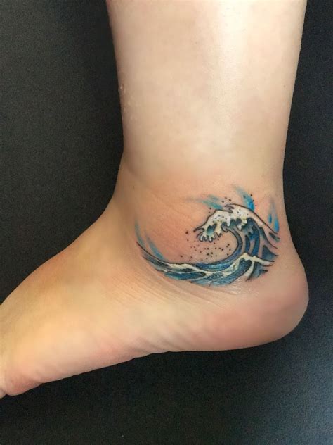 Wave tattoos come in all shapes and sizes. FYeahTattoos.com : Photo | Foot tattoos, Wave tattoo foot