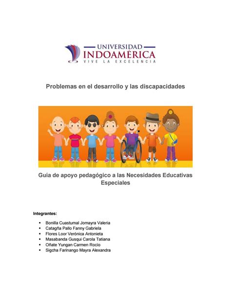 Guía De Apoyo A Las Necesidades Educativas Especiales By Carola