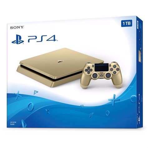Sony Playstation 4 Slim Limited Edition 1tb Gold Console Bundle 299