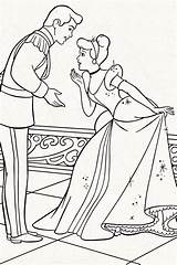 Coloring Cinderella Pages Prince Charming Popular sketch template