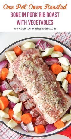 This delicious pork roast recipe is so easy to make in the slow cooker! This One Pot Oven Roasted Bone In Pork Rib Roast with Vegetables is a delicious and healthy meal ...
