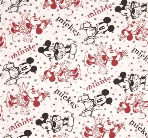 Mickey And Minnie Pattern Mickey Mouse Fabric Mickey Mouse Design