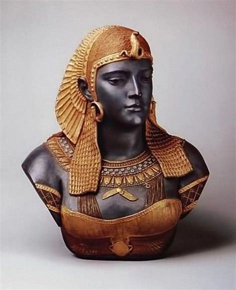 Egyptian Woman Bust By Ott And Brewer American No Date Ottandbrewer
